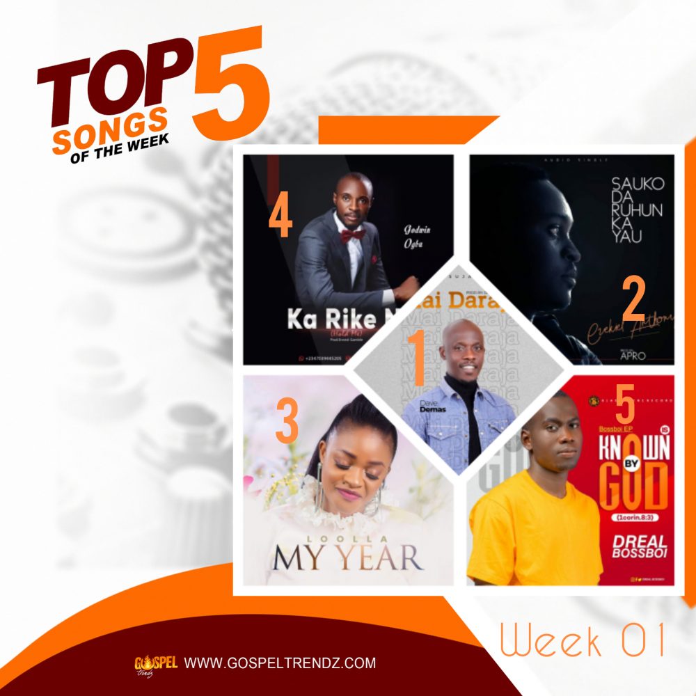Top5 songs Chart week 01.