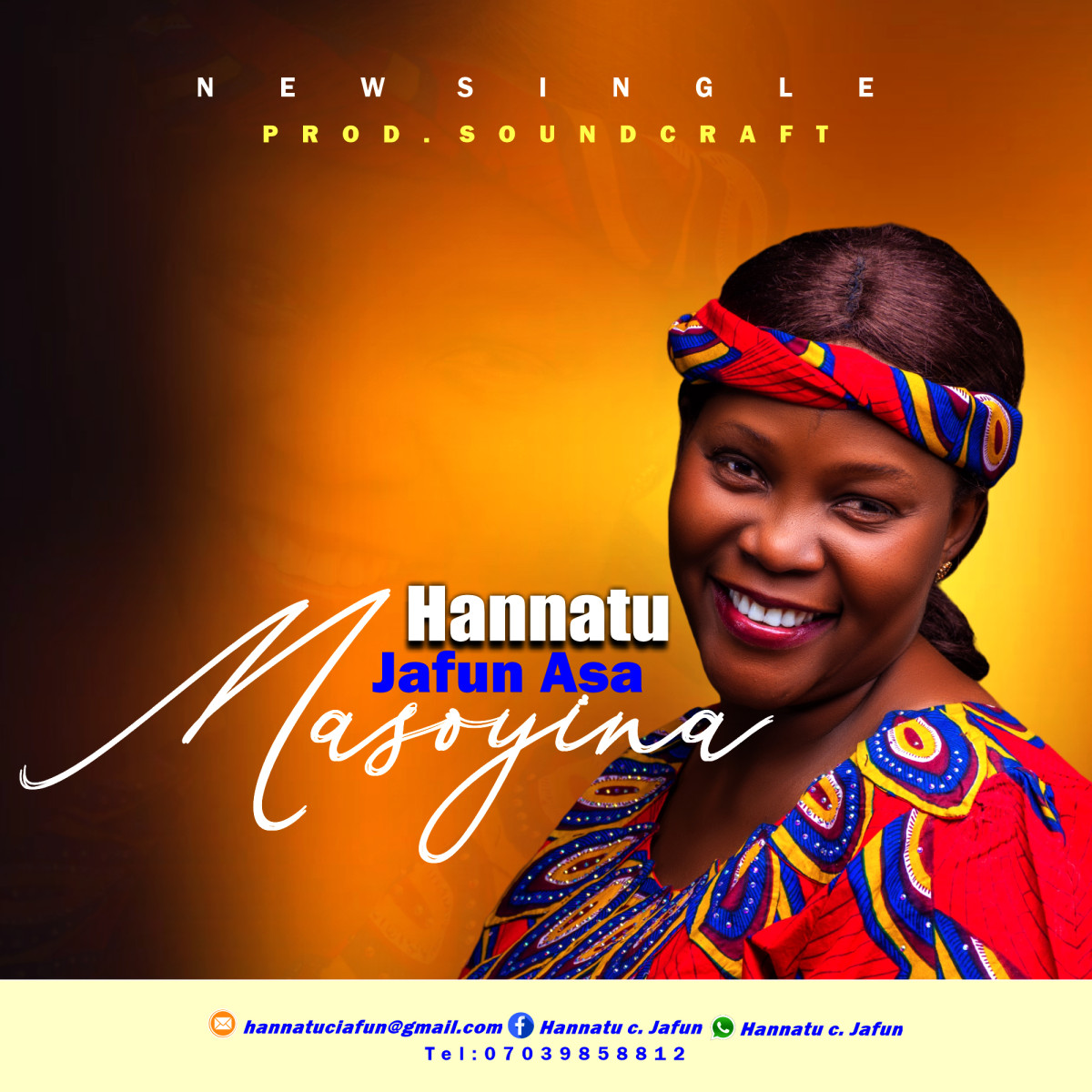 Minstrel Hannatu Jafun Asa finally releases another new song titled "Masoyina" off her new album "Stand Before The King".