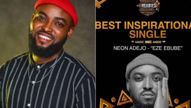 16thHeadies | Neon Adejo Winner 2023 Headies Award for “Best Inspirational Single” with “Eze Ebube